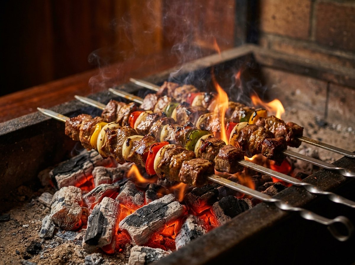 Brochettes aux flammes